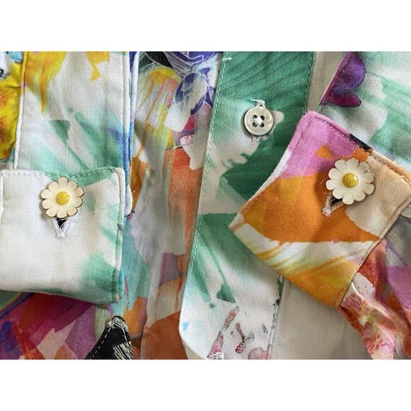 ROBERT GRAHAM MACIE CAROLINE DRESS COTTON BLEND M - Picture 9 of 13